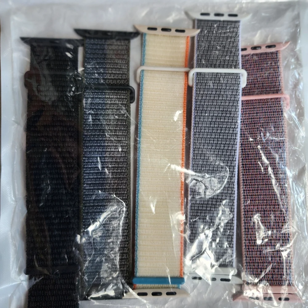 Smart watch replacement straps, set of 5